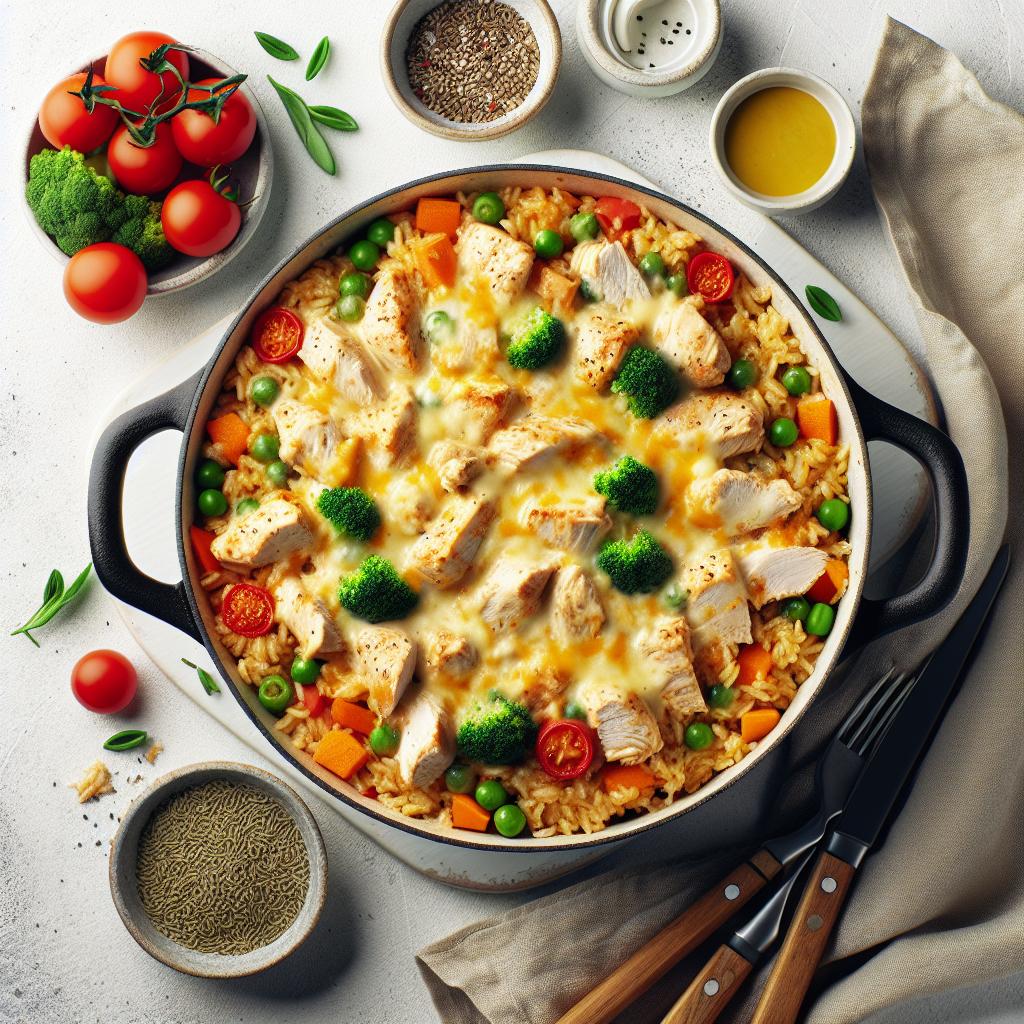 Cheesy Chicken & Rice: One-Pot Comfort Made Easy