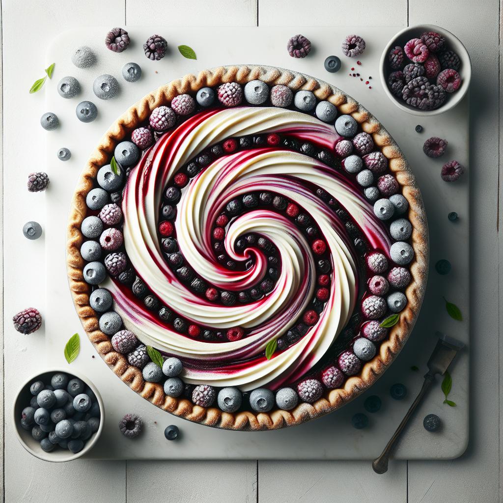 Decadent Triple Berry Cream Cheese Swirl Pie Recipe Guide