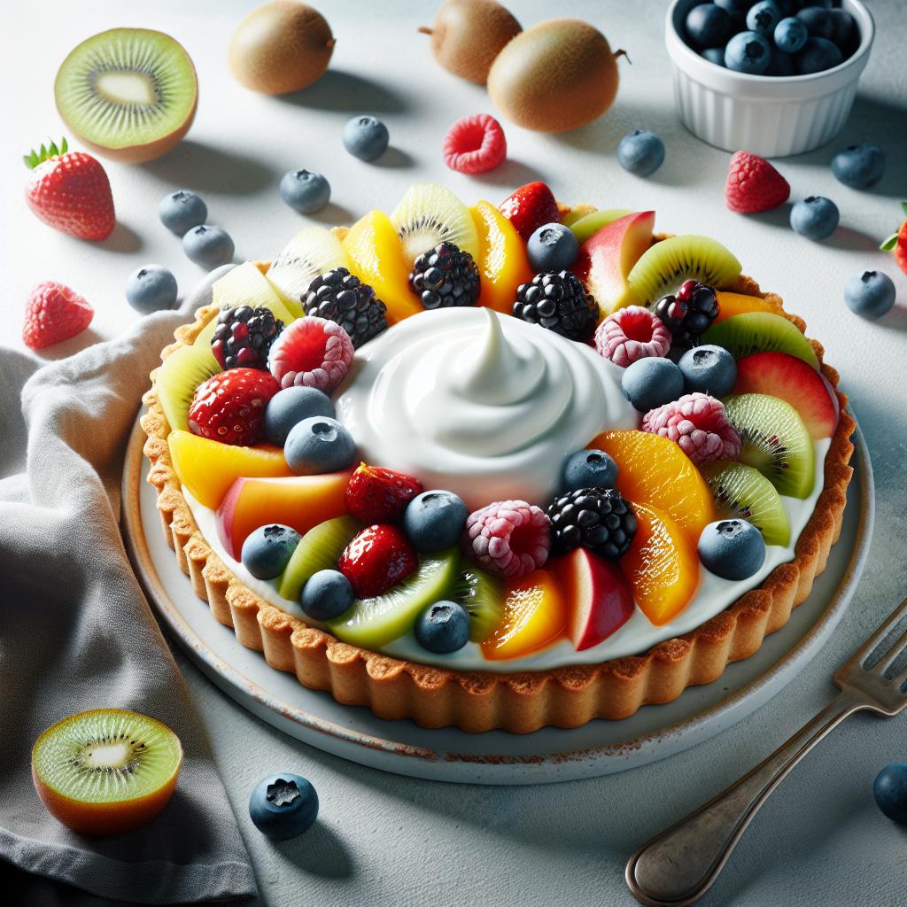 Delicious No-Bake Gluten-Free Greek Yogurt Fruit Tart Recipe