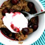 Irresistible Dark Cherry Cobbler with Crunchy Oat Topping