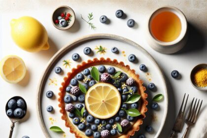 Elegance on a Plate: Crafting the Perfect Blueberry Lemon Tart