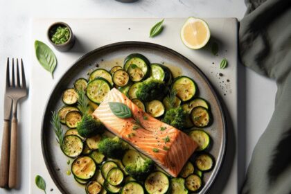 Effortless Flavor: Quick Sheet Pan Salmon & Zucchini Delight