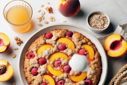 Whip Up This Quick Whole Wheat Peach Cobbler Delight!