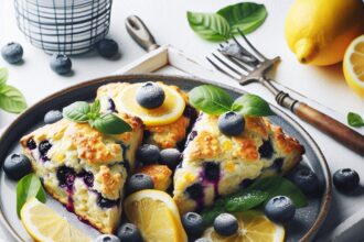 Zesty Quick Lemon Blueberry Scones: A Delightful Treat