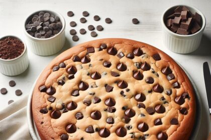 Irresistible Simple Chocolate Chip Cookie Cake Recipe
