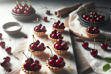 Elegant Cherry Coded Tartlets: A Sweet Culinary Artistry