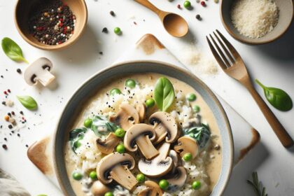 One-Pot Creamy Mushroom & Rice: Easy Comfort in a Bowl