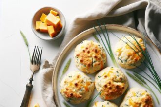 Fluffy & Savory: Quick Cheddar and Chive Scones Recipe