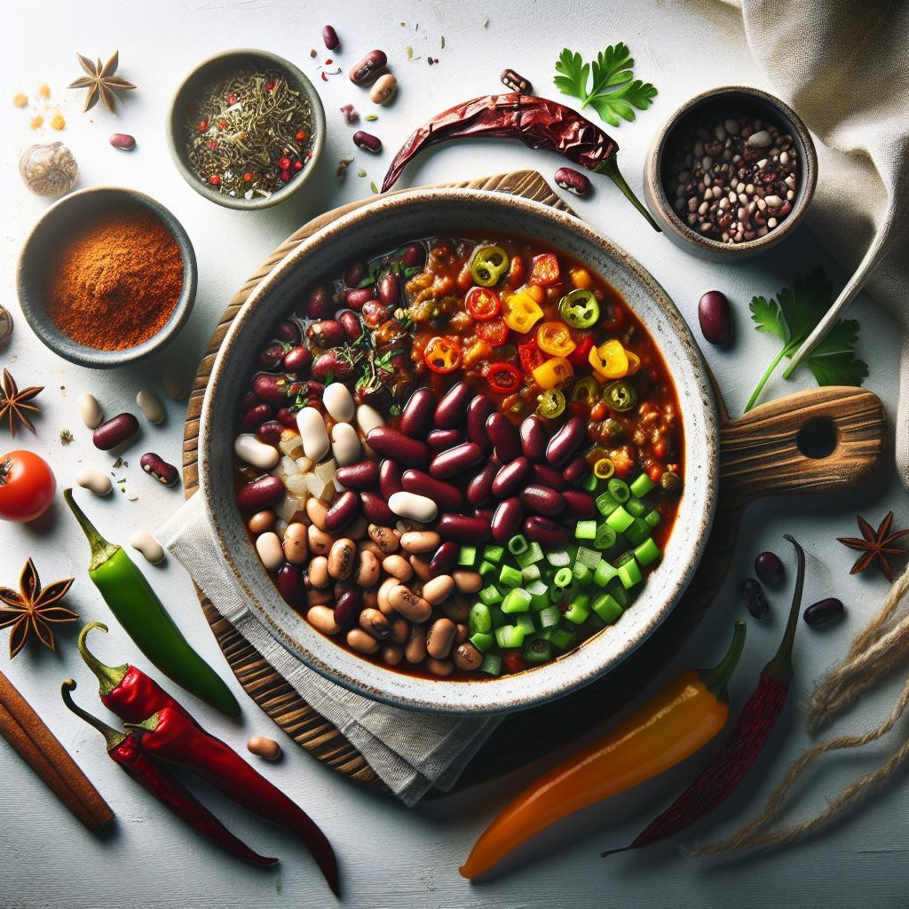 Hearty & Cozy Three-Bean Chili: A Vegetarian Delight