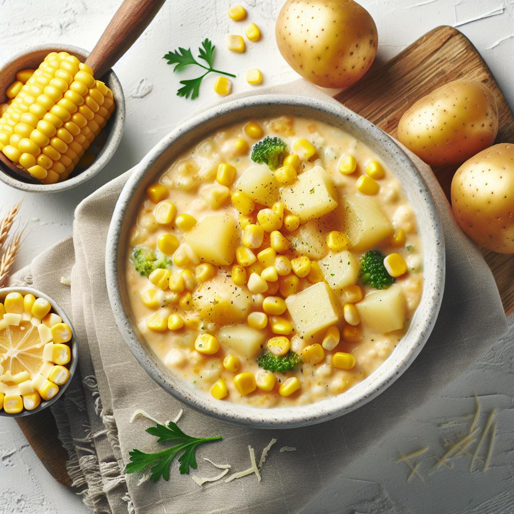 Comfort in a Bowl: Quick Cheesy Potato & Corn Chowder
