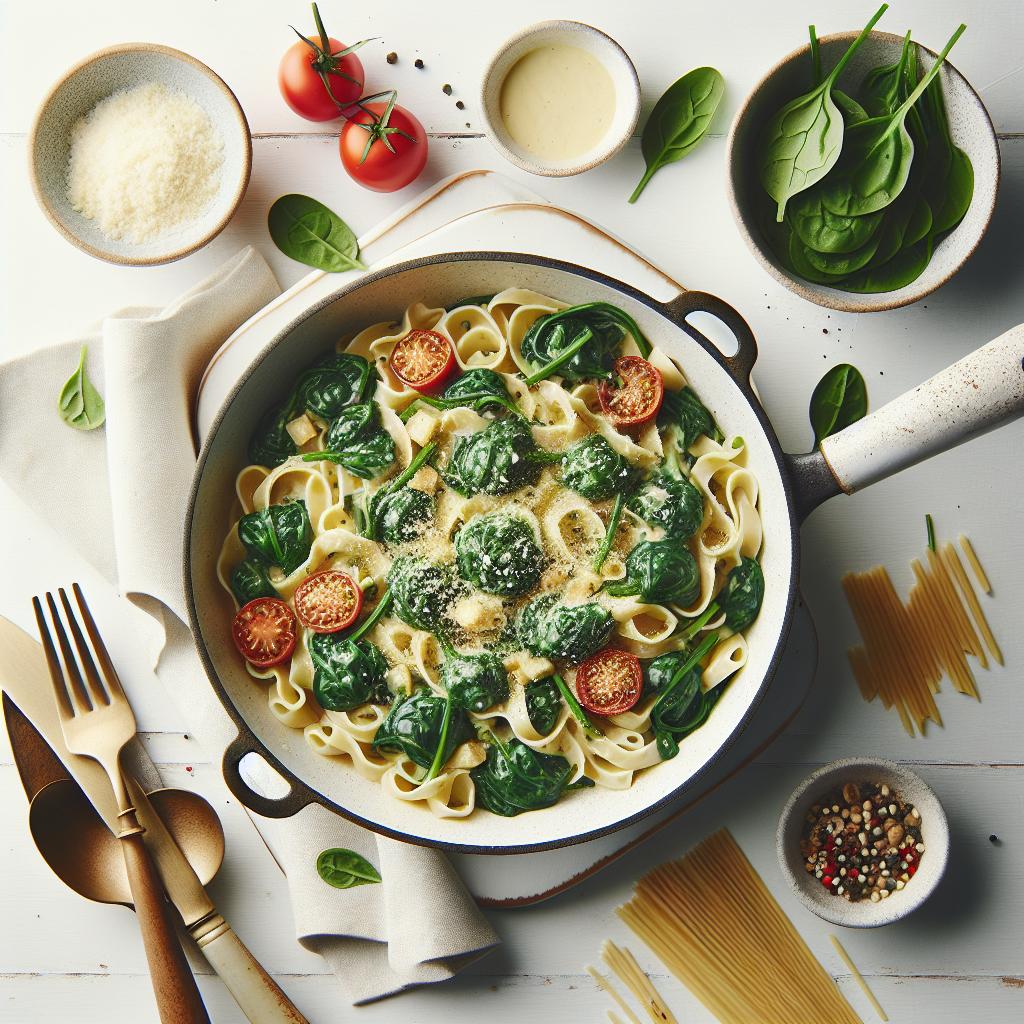 One-Pot Creamy Spinach Pasta: Easy, Delicious, and Quick