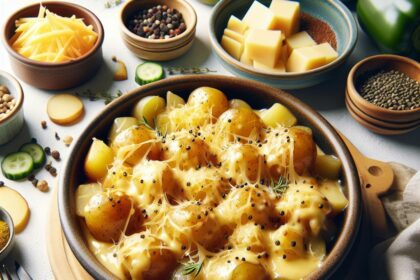 Melty Magic: Creamy Slow Cooker Cheesy Potato Delight