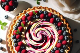 Triple Berry Cream Cheese Swirl Pie: A Perfect Summer Treat