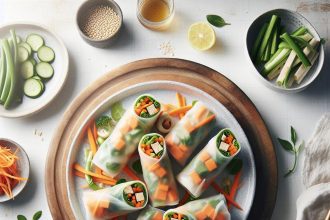 Crisp & Tangy: Pickled Carrot and Tofu Spring Rolls Recipe