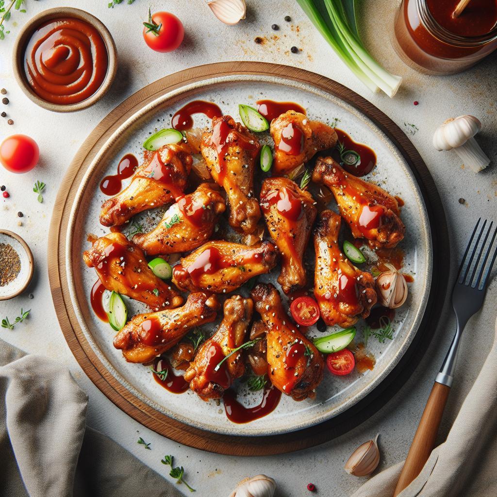 Irresistible Savory Baked Chicken Wings with Tangy BBQ Sauce