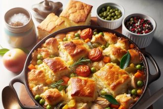 Homestyle Savory Chicken Cobbler: Comfort Food Delight