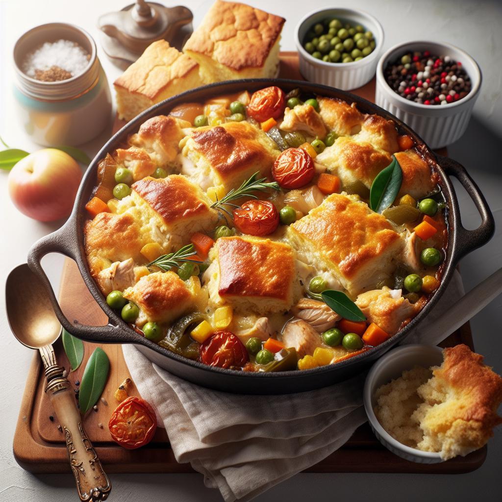 Homestyle Savory Chicken Cobbler: Comfort Food Delight