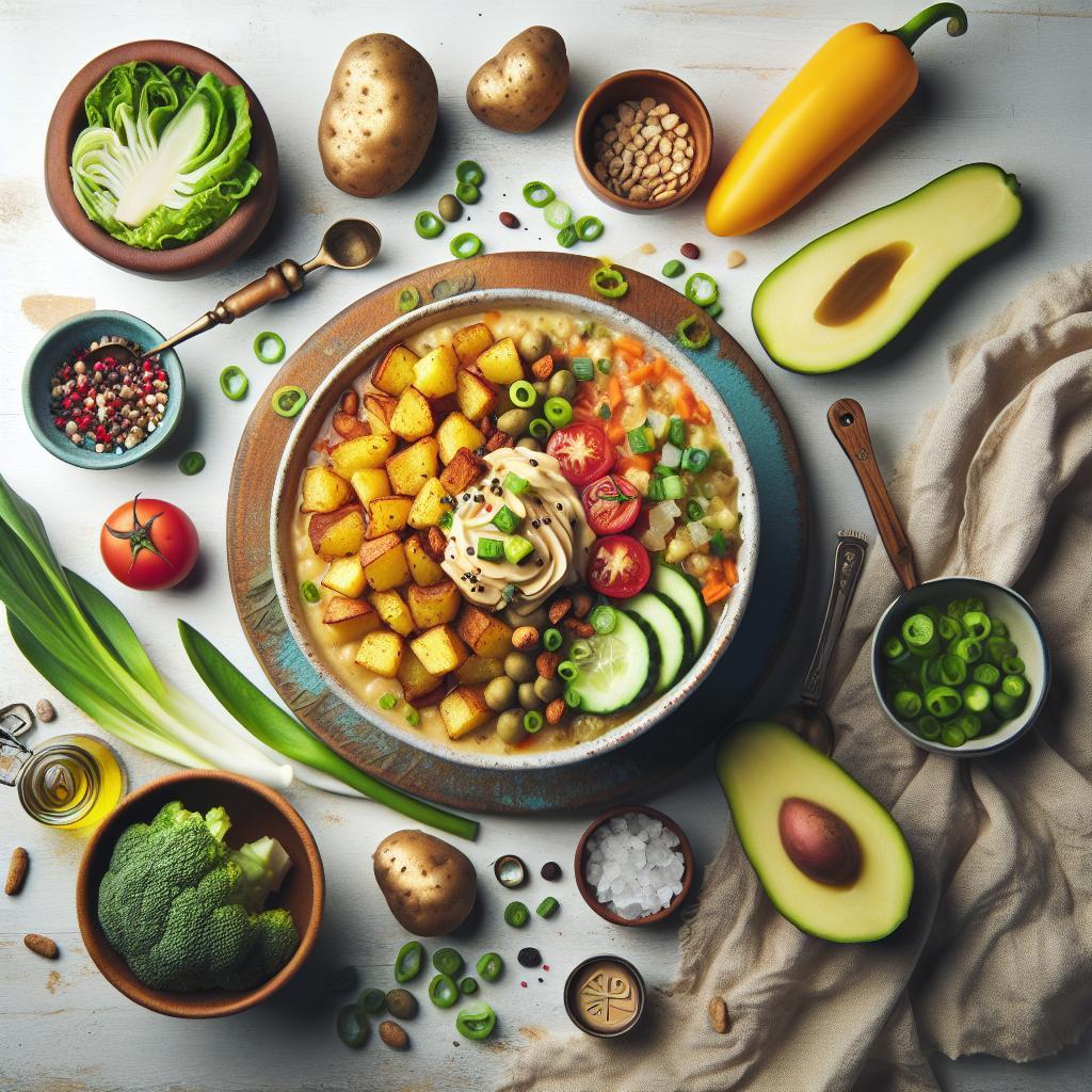 Irresistible Loaded Baked Potato Soup with Vegan Twist