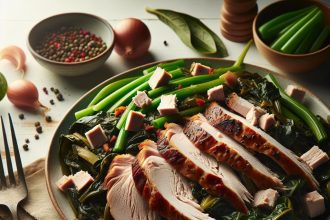 Savory Southern Collard Greens with Smoked Turkey Delight