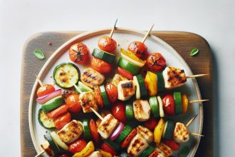 Savor the Flavor: Baked Chicken & Veggie Skewers Delight