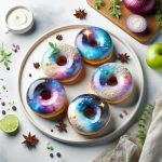 Whimsical Galaxy Glaze Doughnuts: A Cosmic Treat Delight