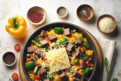 One-Pot Wonder: Quick Cheesy Beef and Rice Skillet Recipe