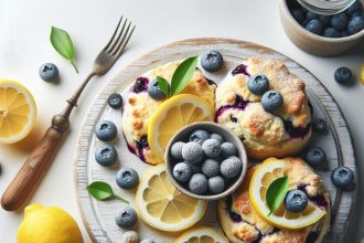 Zesty Delight: Quick Lemon Blueberry Scones Recipe Revealed