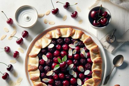 Elegant Cherry Almond Galette: A Timeless Dessert Delight