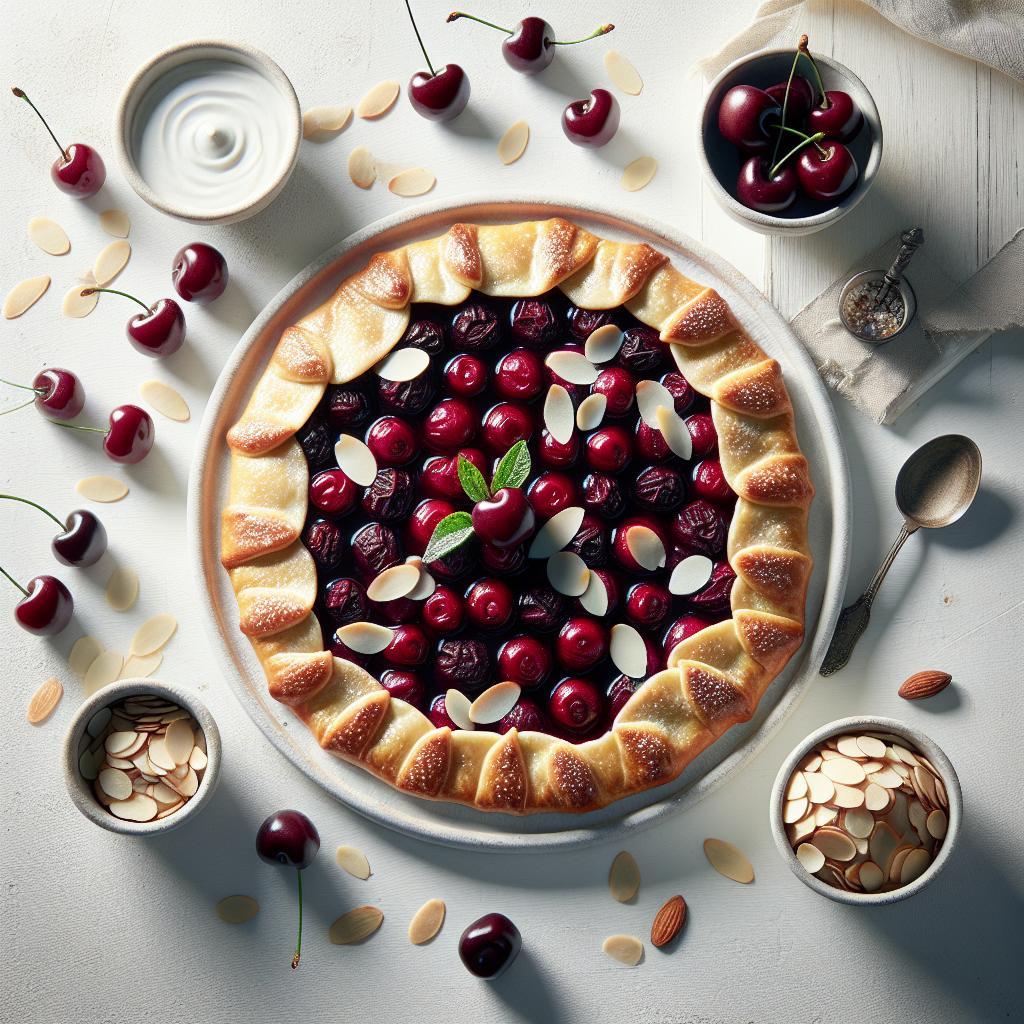 Elegant Cherry Almond Galette: A Timeless Dessert Delight