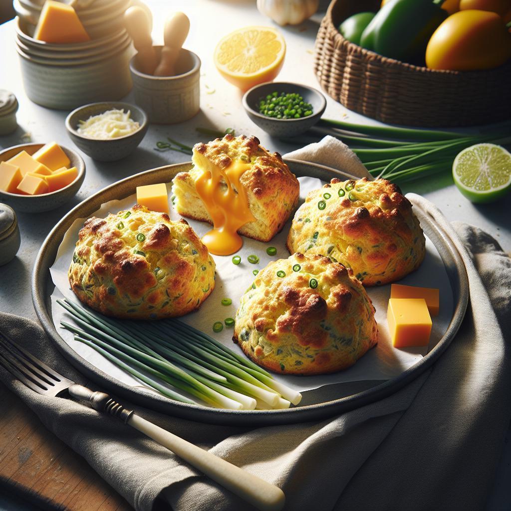 Savory Delight: Quick Cheddar and Chive Scones Recipe