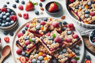 Berry Bliss: Healthy Streusel Bars for Guilt-Free Treats
