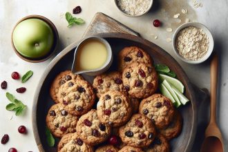 Wholesome Delight: Easy Oatmeal Choco-Cranberry Cookies