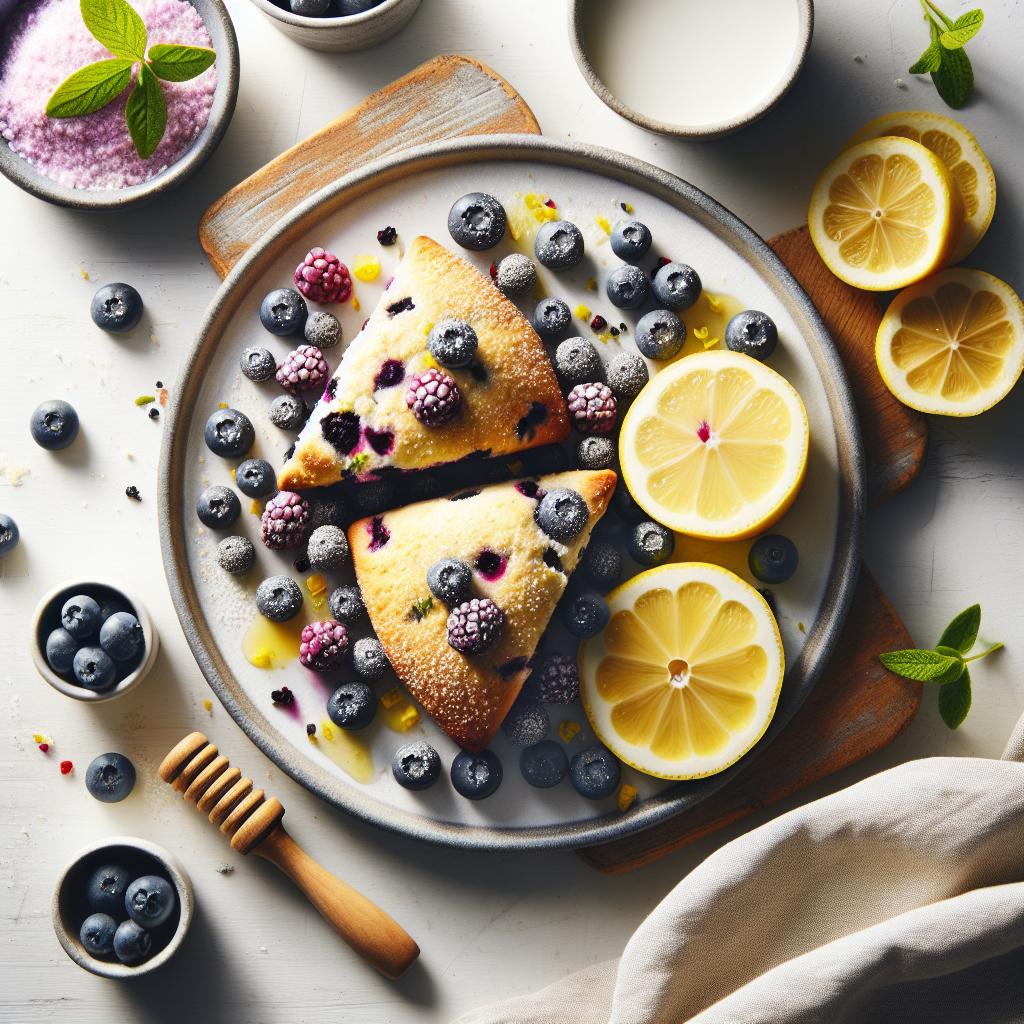 Zesty Delight: Quick Lemon Blueberry Scones Recipe Revealed