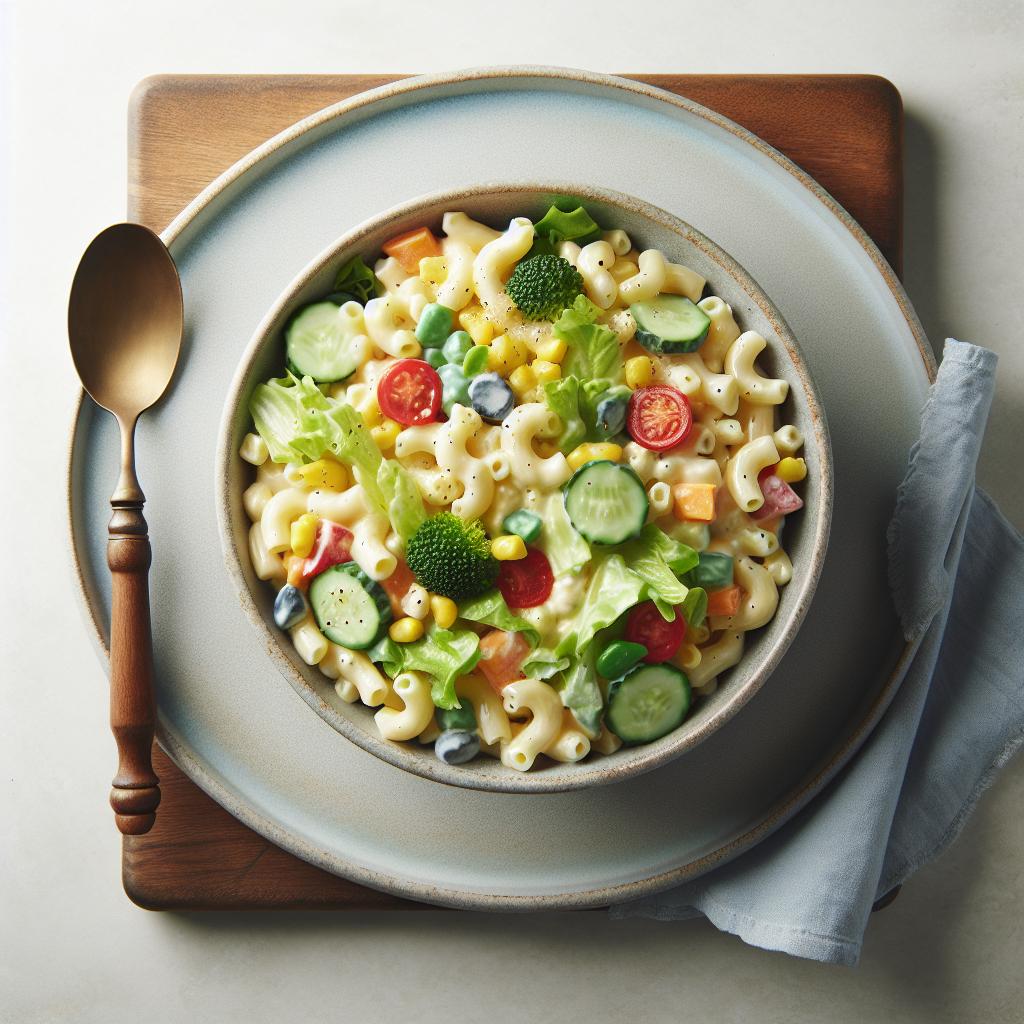 Homestyle Creamy Macaroni Salad: Classic Comfort in a Bowl