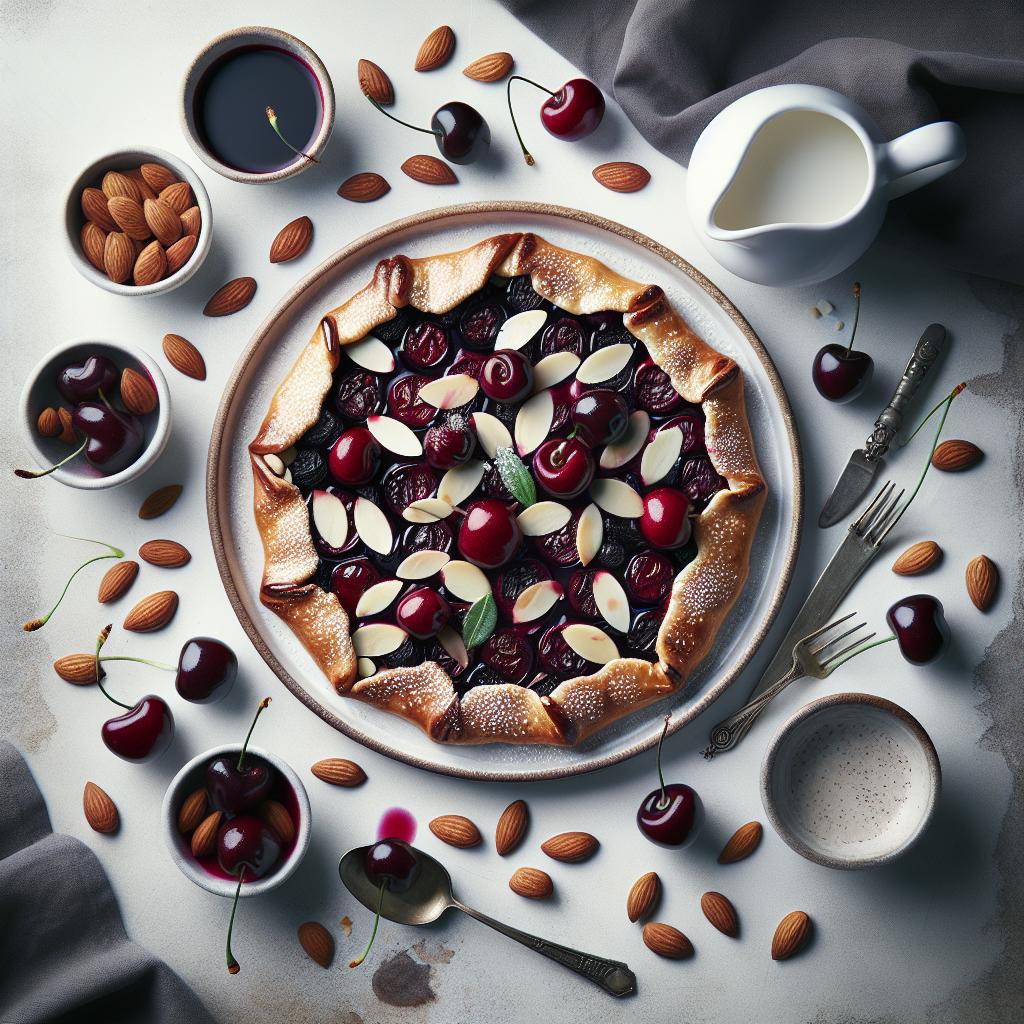 Elegant Cherry Almond Galette: A Timeless Dessert Delight
