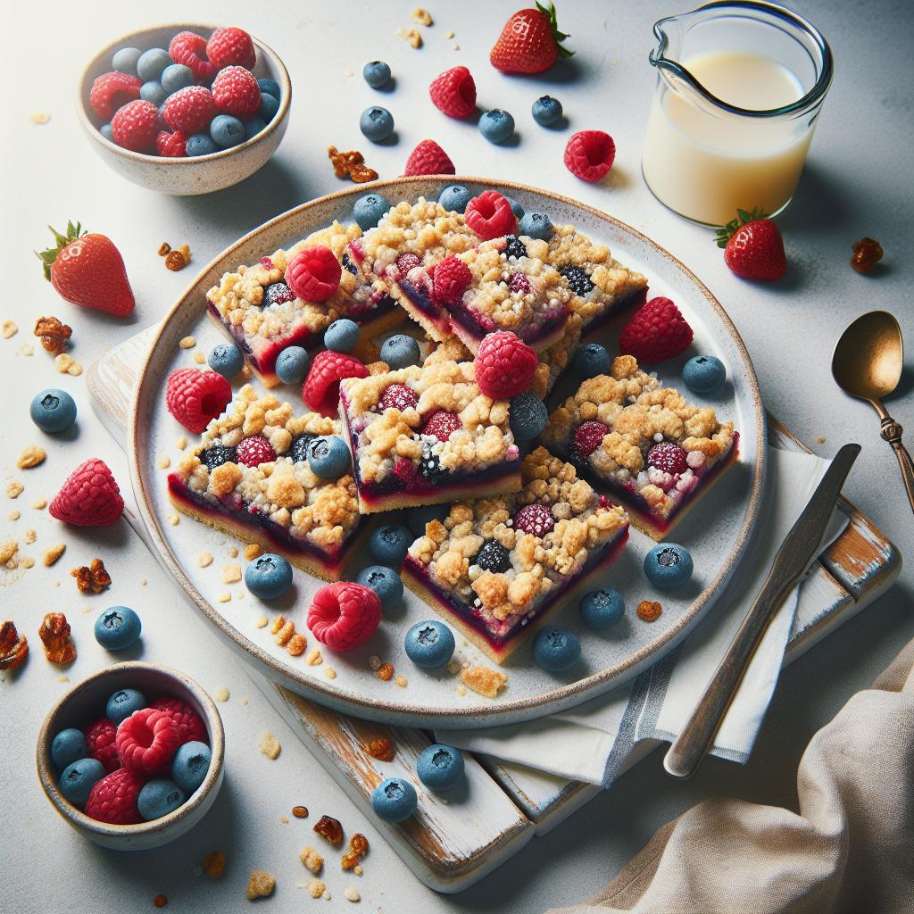 Berry Bliss: Healthy Streusel Bars for Guilt-Free Treats