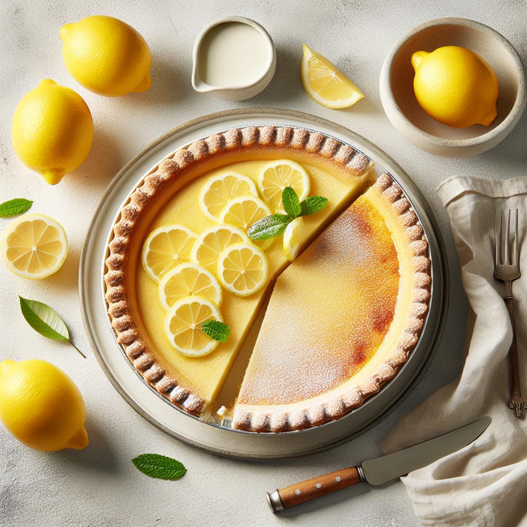 Zesty Delight: The Simple Lemon Chess Pie Recipe Revealed