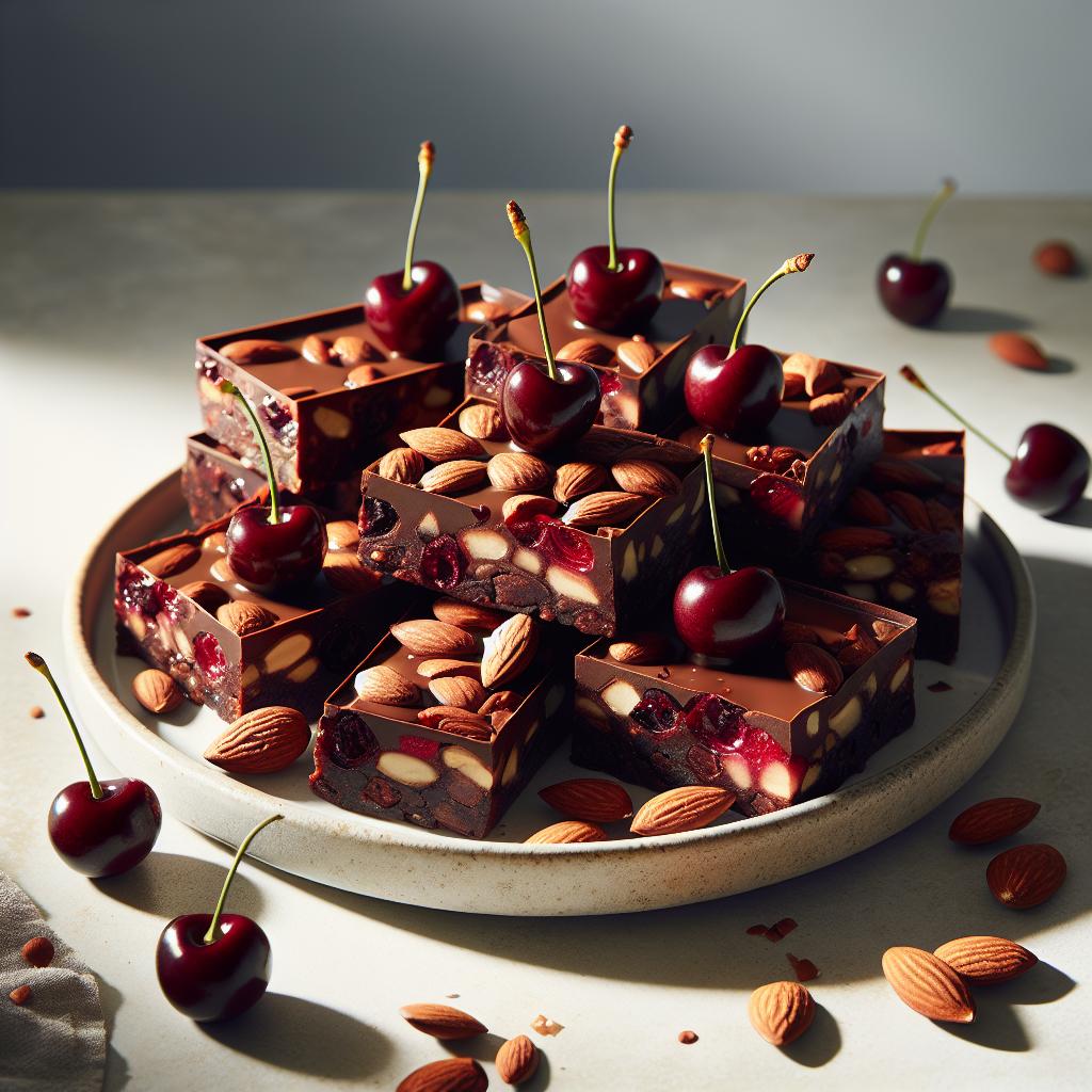 Decadent Yet Healthy: Chocolate Cherry Almond Bars Recipe