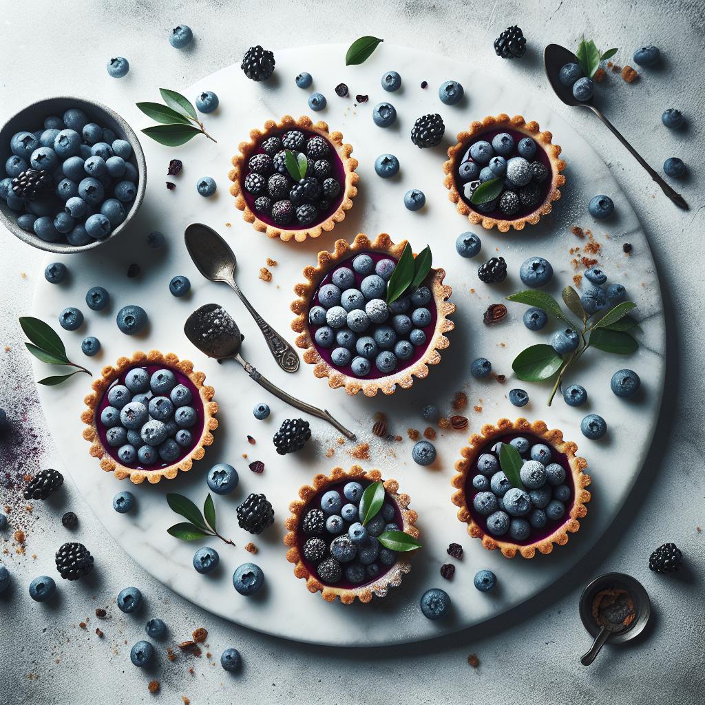 Delight in Elegant Blueberry Tartlets: A Sweet Masterpiece