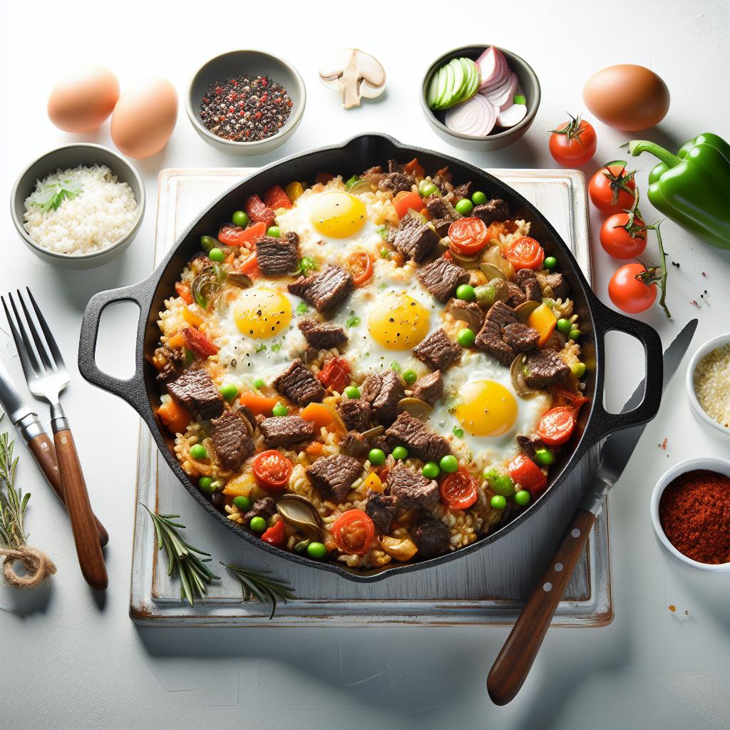 One-Pan Wonder: Easy Skillet Beef and Rice Casserole Recipe