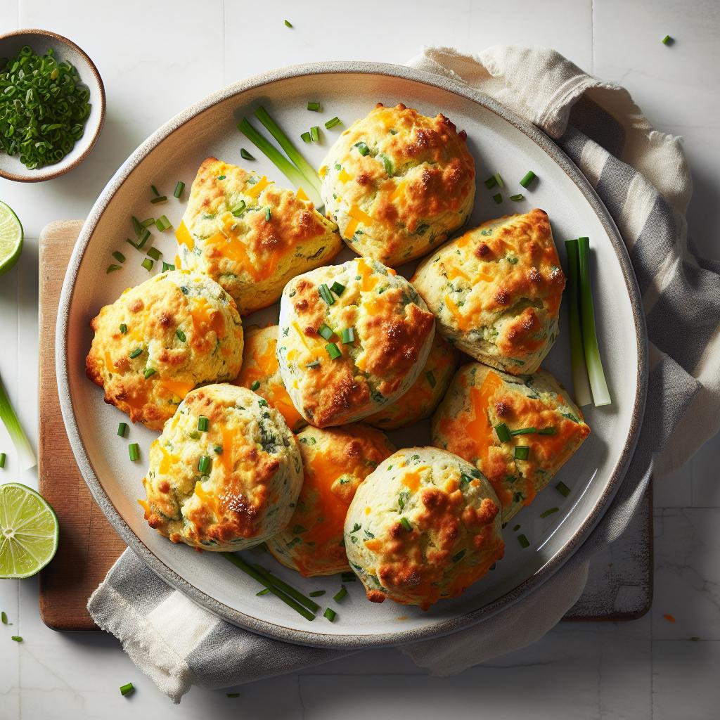 Savory Delight: Quick Cheddar and Chive Scones Recipe