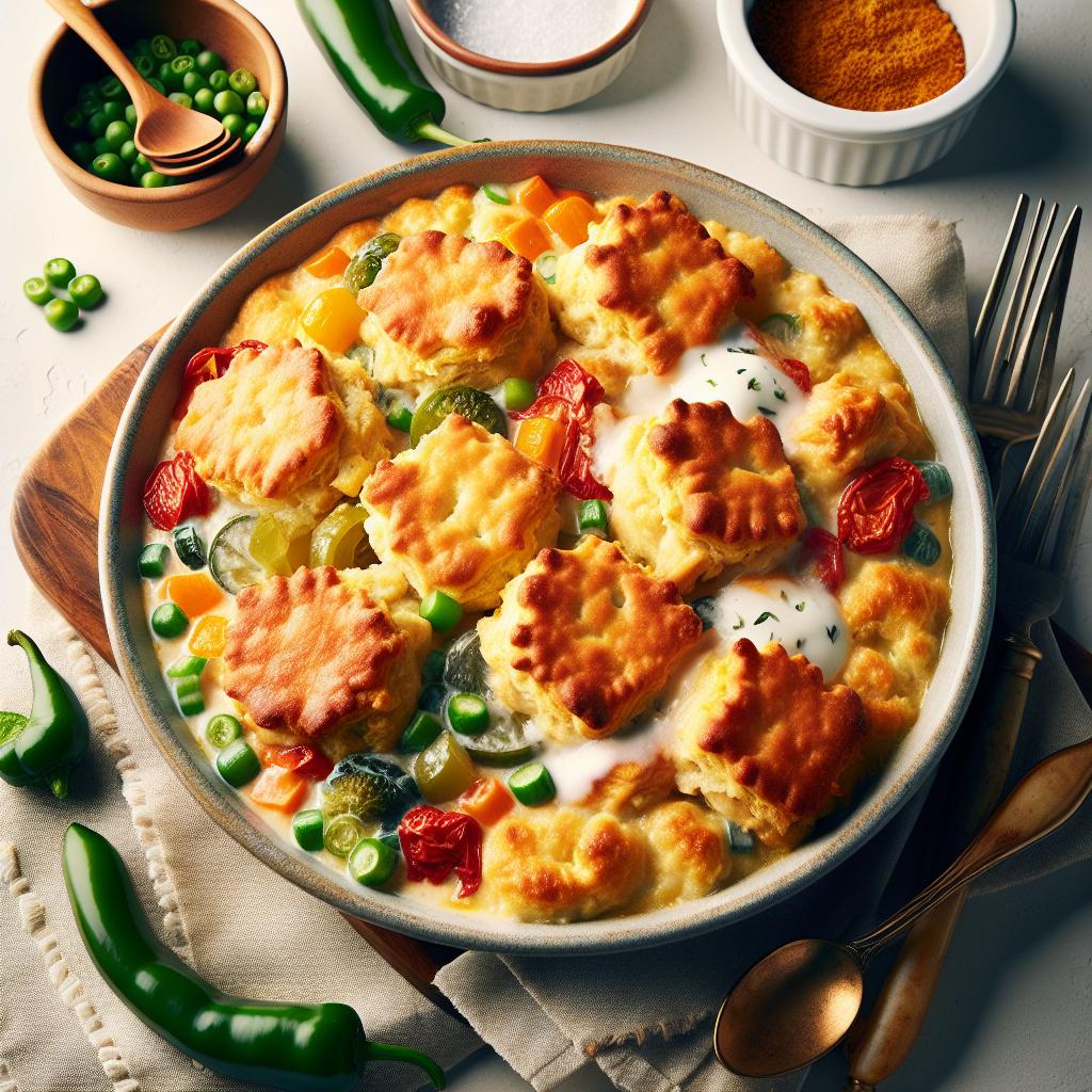 Cheddar Bay Biscuit Chicken Cobbler: Comfort Food Delight