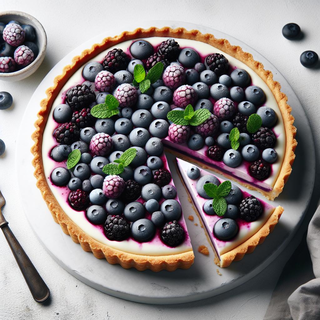 Decadent Blueberry Cream Tart: A Slice of Elegance