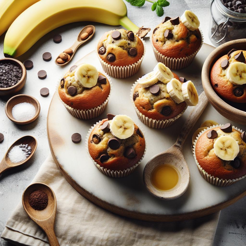 Wholesome Quick Chocolate Chip Banana Muffins Recipe