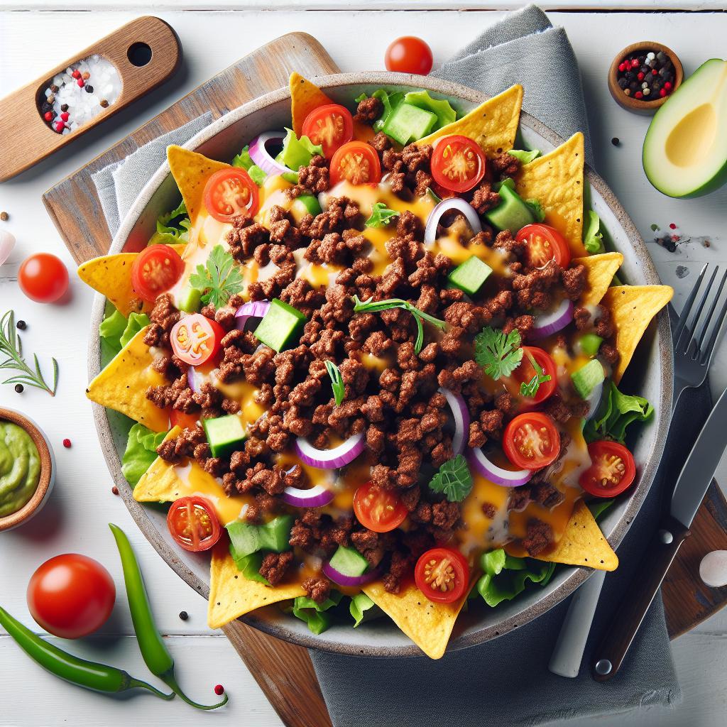 Savor Quick Loaded Nachos with Savory Ground Beef Delight