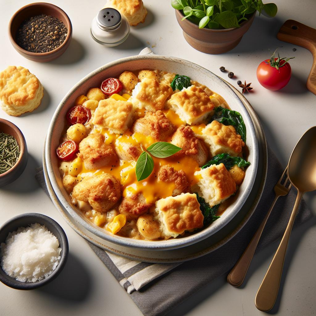 Cheddar Bay Biscuit Chicken Cobbler: Savory Southern Comfort