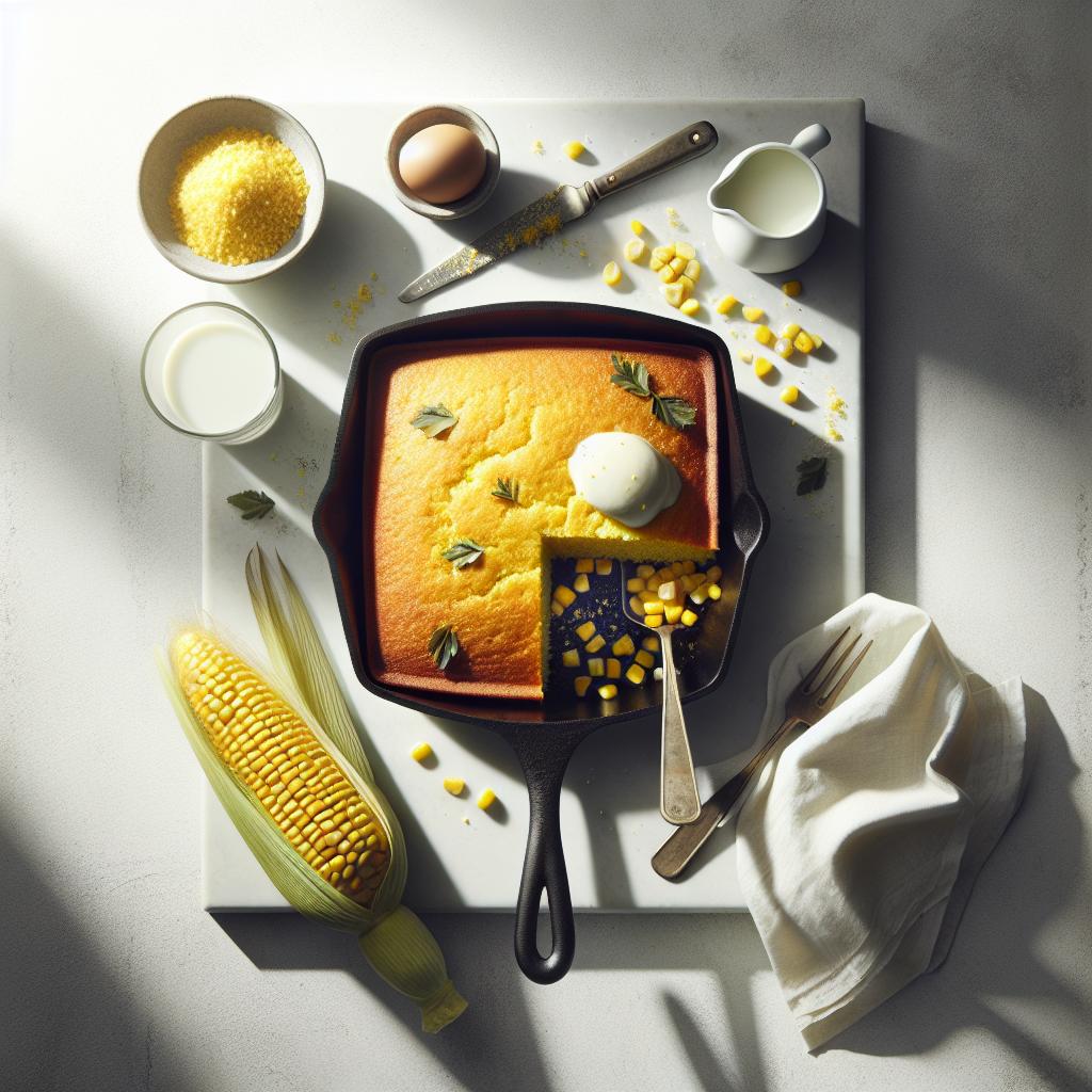 Golden Goodness: Easy Homestyle Skillet Cornbread Recipe