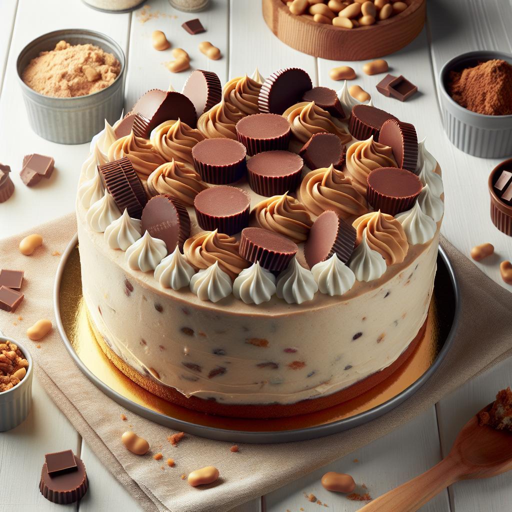Decadent Delight: Crafting a Simple Peanut Butter Cup Cake