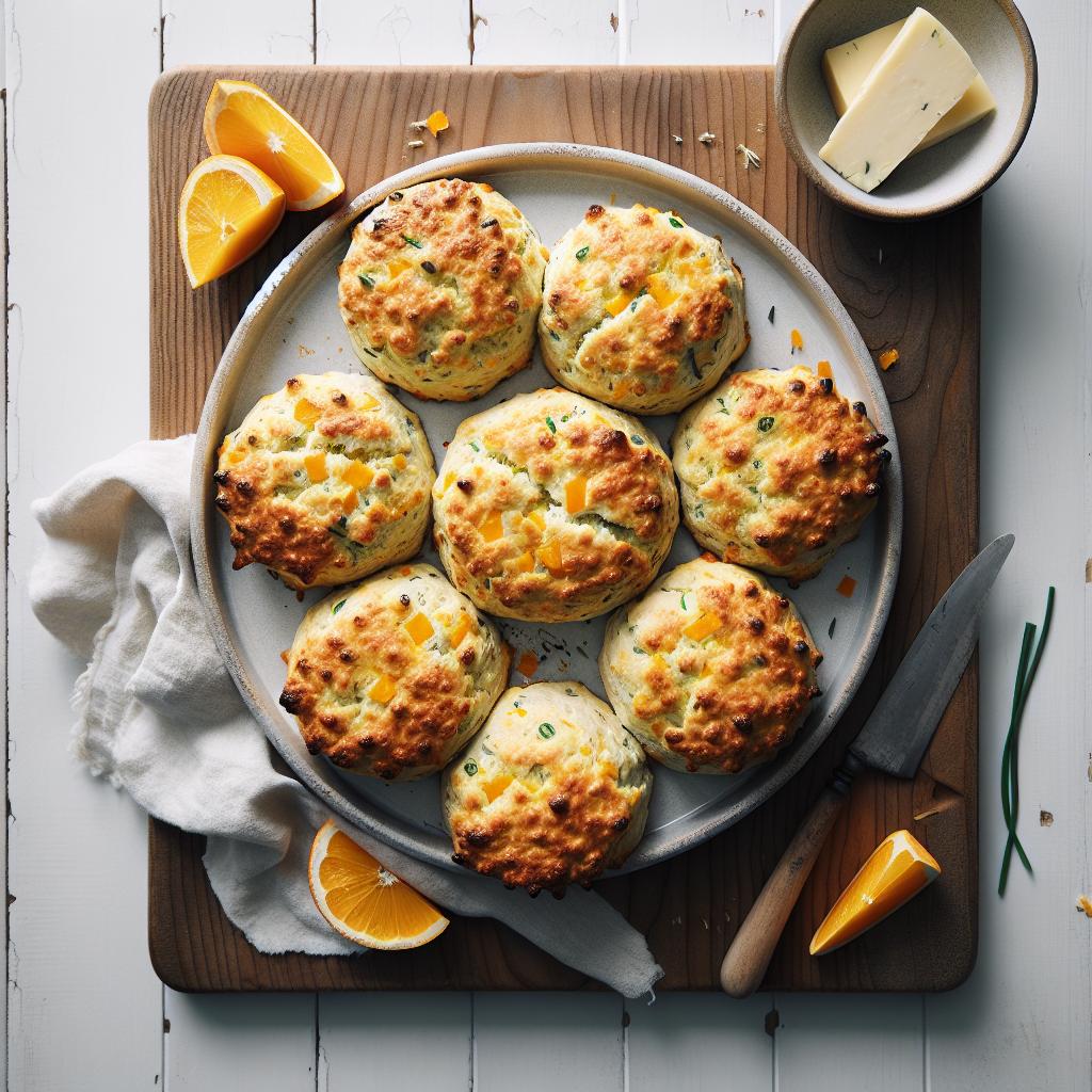 Whip Up Quick Cheddar & Chive Scones: Savory Delight!