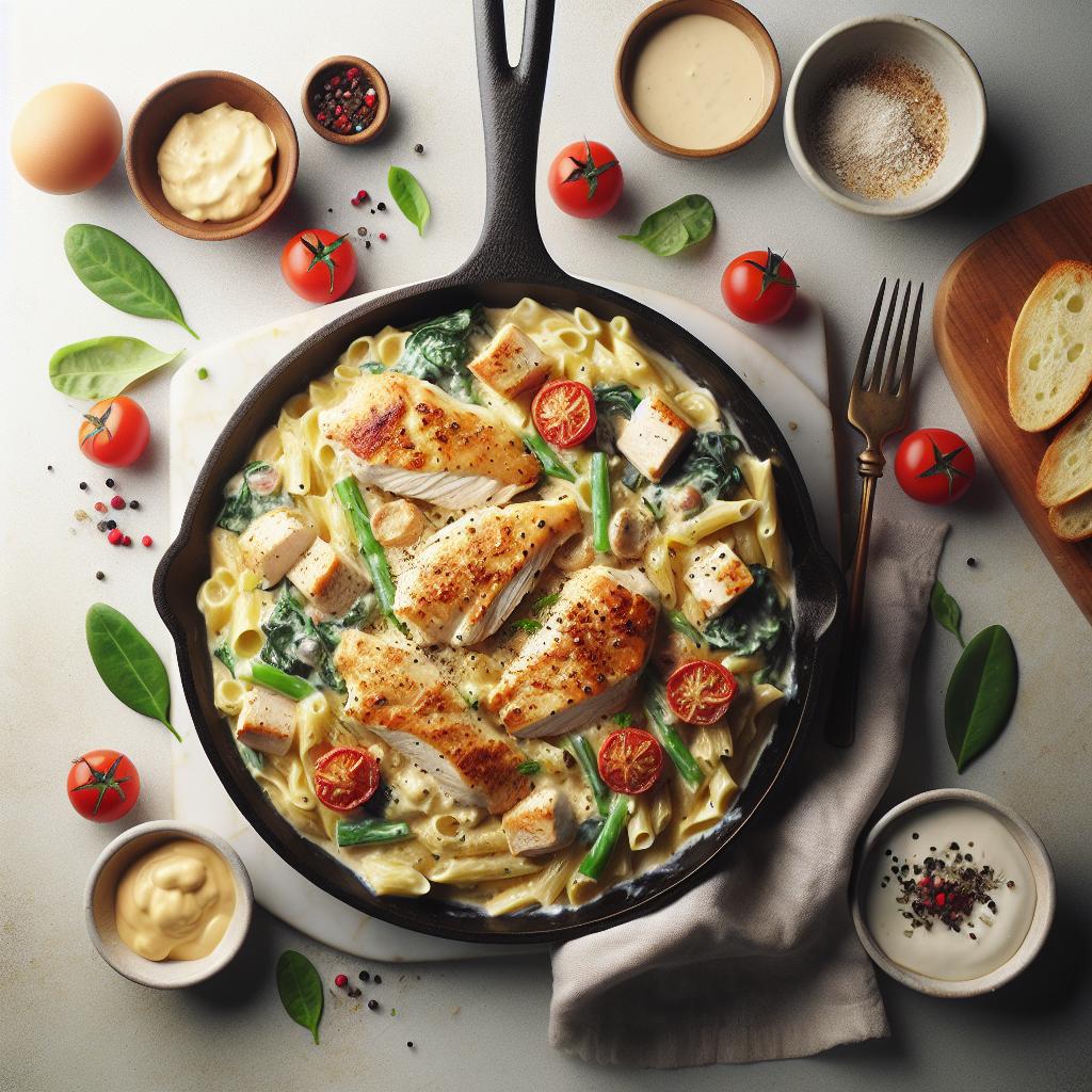 Creamy Chicken Alfredo Skillet: A Compliant Comfort Meal